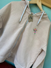 Load image into Gallery viewer, PRE-LOVED - Flower Bunch Zip Up Hoodie - Peach
