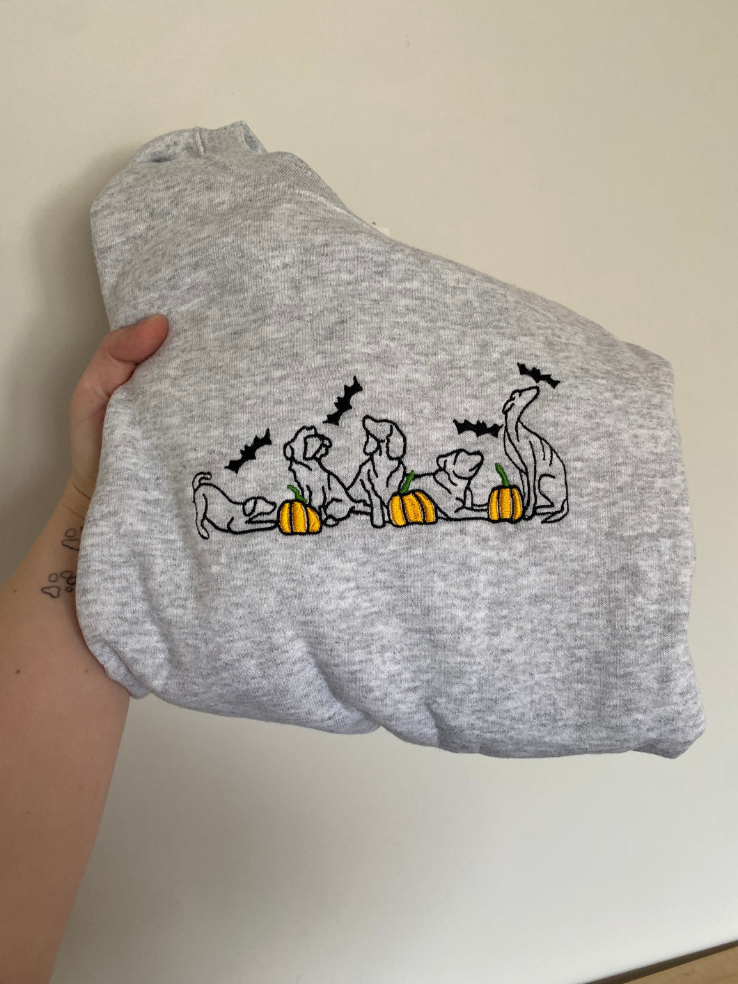 Pumpkin Patch Sweatshirt - GREY / XL