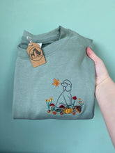 Load image into Gallery viewer, OUTLINE STYLE - Autumn Woodland Dogs Sweatshirt - various breeds- Embroidered sweater for dog lovers
