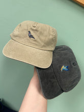 Load image into Gallery viewer, Dinky Bird Embroidered Cap. The cutest mini bird embroidered beanie cap for bird lovers.
