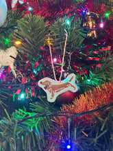 Load image into Gallery viewer, Ready to Ship Embroidered Mini Hoop and Felt shape Christmas Bauble/ Tree Decoration
