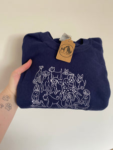 Dog Club Sweatshirt Navy