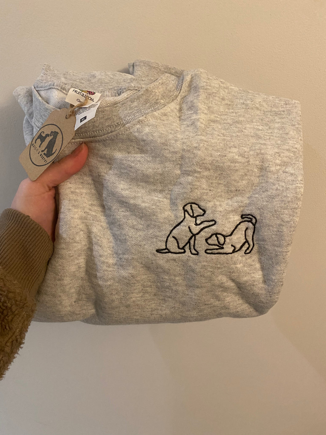 Puppies Sweatshirt - Grey XL