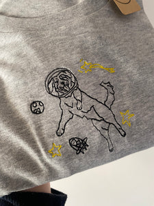 Intergalactic Dogs T-shirt - Space Golden Retriever