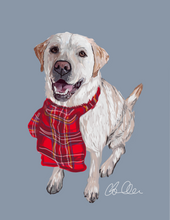 Load image into Gallery viewer, Digital Pet Portrait- Full Body
