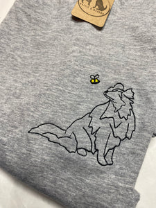 Shetland Sheepdog Outline Sweatshirt - Gifts for Shetland sheepdog owners and lovers.