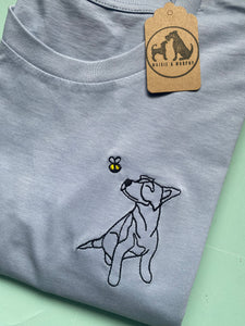 Smooth Coat Jack Russell Terrier Outline Sweatshirt - Gifts for Jack Russell terrier owners and lovers.