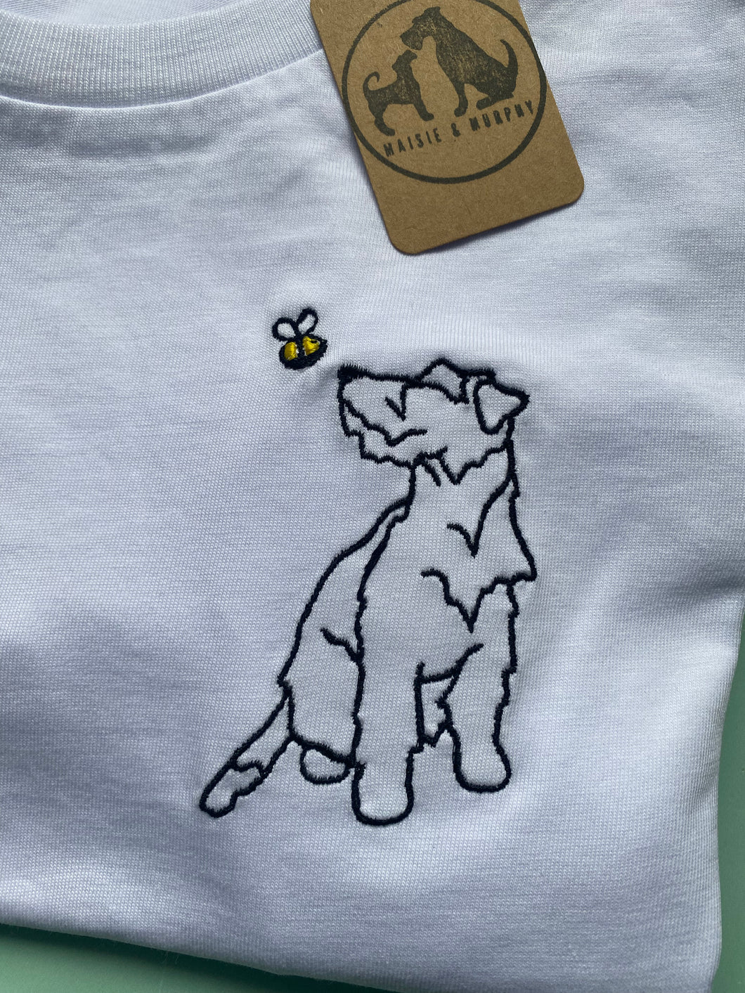 Rough Coat Jack Russell Terrier Outline Sweatshirt - Gifts for Jack Russell terrier owners and lovers.