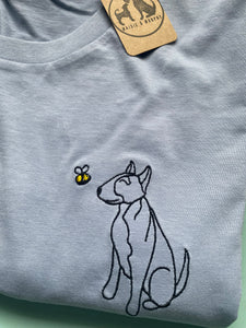 English Bull Terrier Outline Sweatshirt - Gifts for bull terrier owners and lovers.