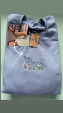 Load image into Gallery viewer, SILHOUETTE STYLE Wildflower Dogs Sweatshirt - Embroidered sweater for dog lovers
