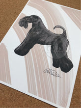 Load image into Gallery viewer, Kerry Blue Terrier Fine Art Print
