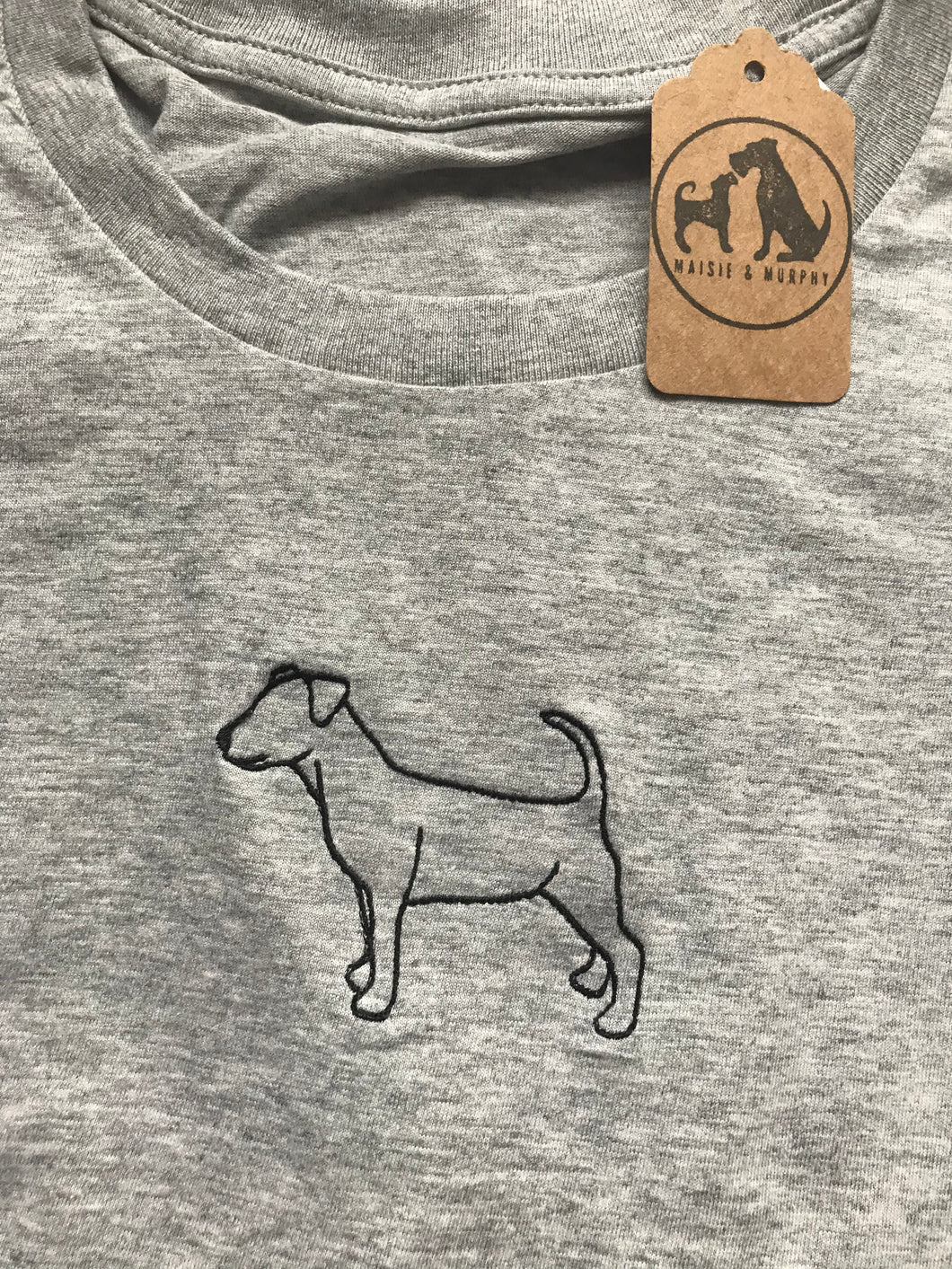 Embroidered Jack Russell Silhouette Sweatshirt- Gifts for Terrier lovers and owners