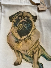 Load image into Gallery viewer, IMPERFECT OLD STOCK pug tote bag
