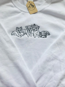 Embroidered Westie Sweatshirt - Gifts for West Highland Terrier Lovers