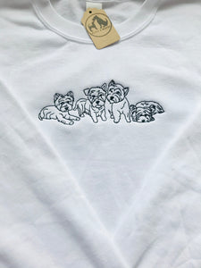 Embroidered Westie Sweatshirt - Gifts for West Highland Terrier Lovers