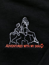 Load image into Gallery viewer, Embroidered Dog Lover Sweatshirt - Adventures with my dog sweater for dog owners
