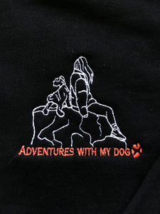 Embroidered Dog Lover Sweatshirt - Adventures with my dog sweater for dog owners