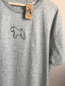 Embroidered Kerry Blue T-shirt - Gifts for Kerry blue terrier  lovers and owners