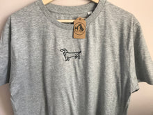 Load image into Gallery viewer, Embroidered Dachshund T-shirt - Gifts for Sausage dog lovers and owners
