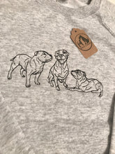 Load image into Gallery viewer, Embroidered Staffy Sweatshirt- Gifts for Staffordshire Bull Terrier lovers
