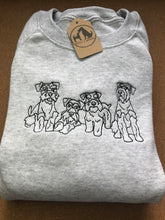 Load image into Gallery viewer, Embroidered Schnauzer Sweatshirt - For Miniature, Standard and Giant schnauzer owners

