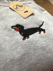 Embroidered Dachshund Sweatshirt - Gift for Sausage dog owners/ lovers