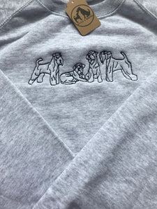 Embroidered Kerry Blue Terrier Sweatshirt - Gifts for Kerry lovers & owners