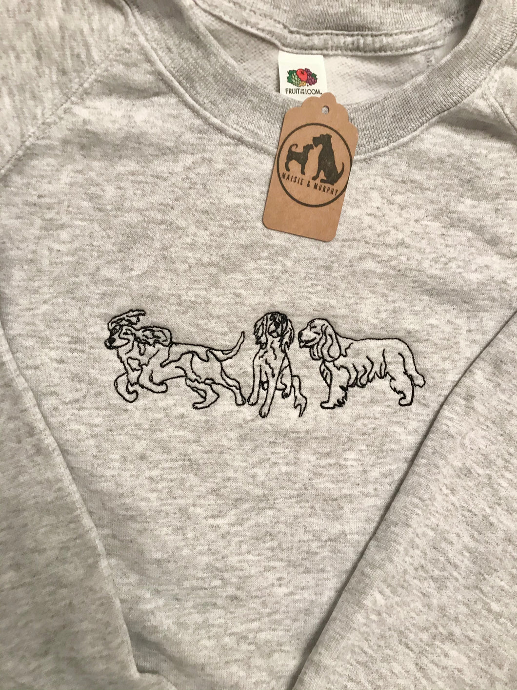 Embroidered Spaniel Sweatshirt - Gifts for spaniel lovers and owners