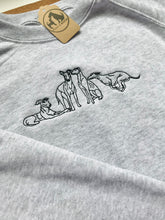 Load image into Gallery viewer, Embroidered Greyhound, Whippet, Lurcher, Sighthound, Galgo Sweatshirt
