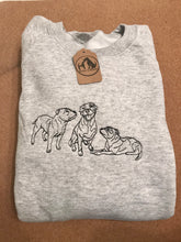 Load image into Gallery viewer, Embroidered Staffy Sweatshirt- Gifts for Staffordshire Bull Terrier lovers
