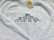 Load image into Gallery viewer, Embroidered Greyhound, Whippet, Lurcher, Sighthound, Galgo Sweatshirt
