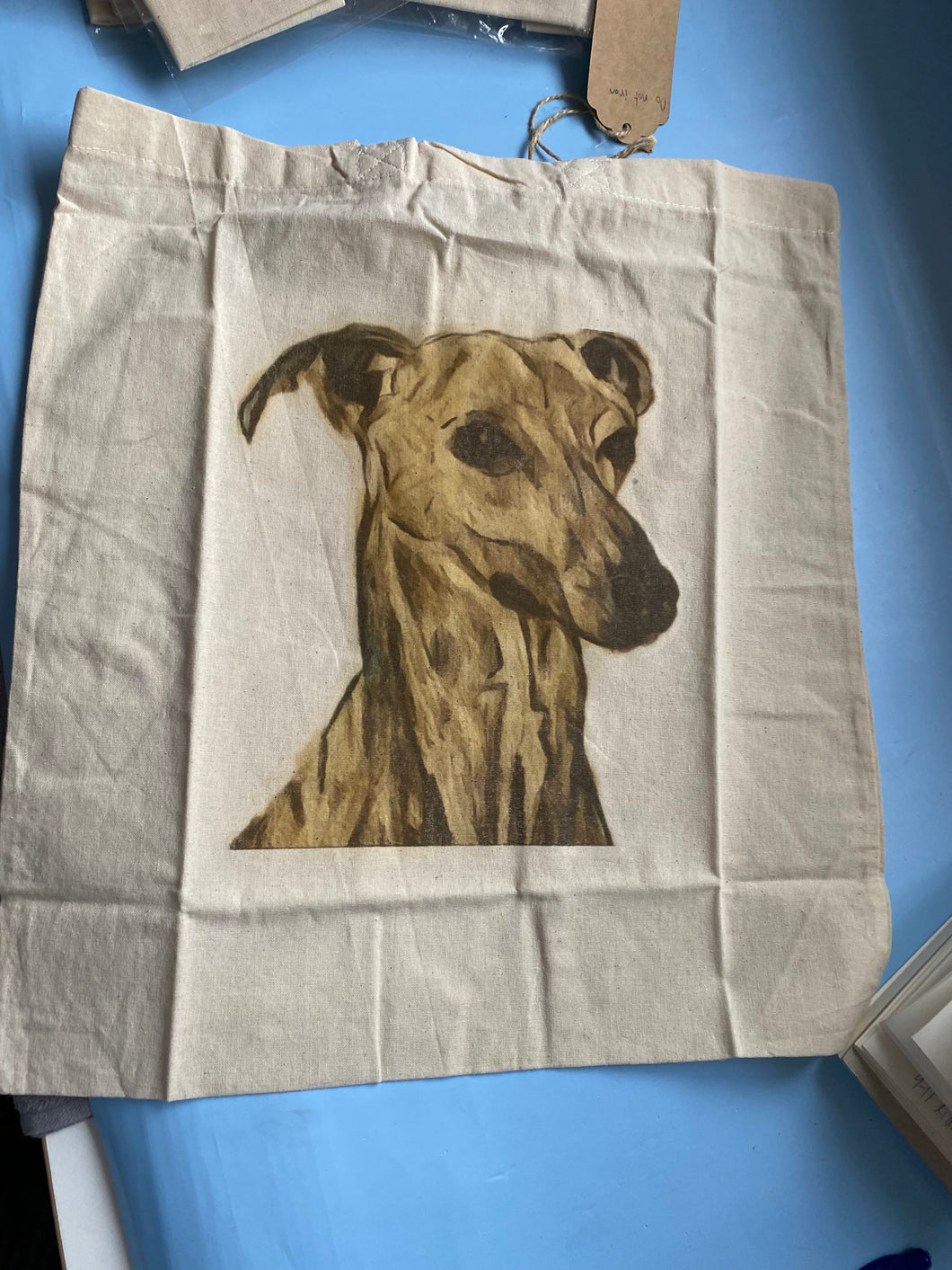 IMPERFECT OLD STOCK Sighthound tote bag