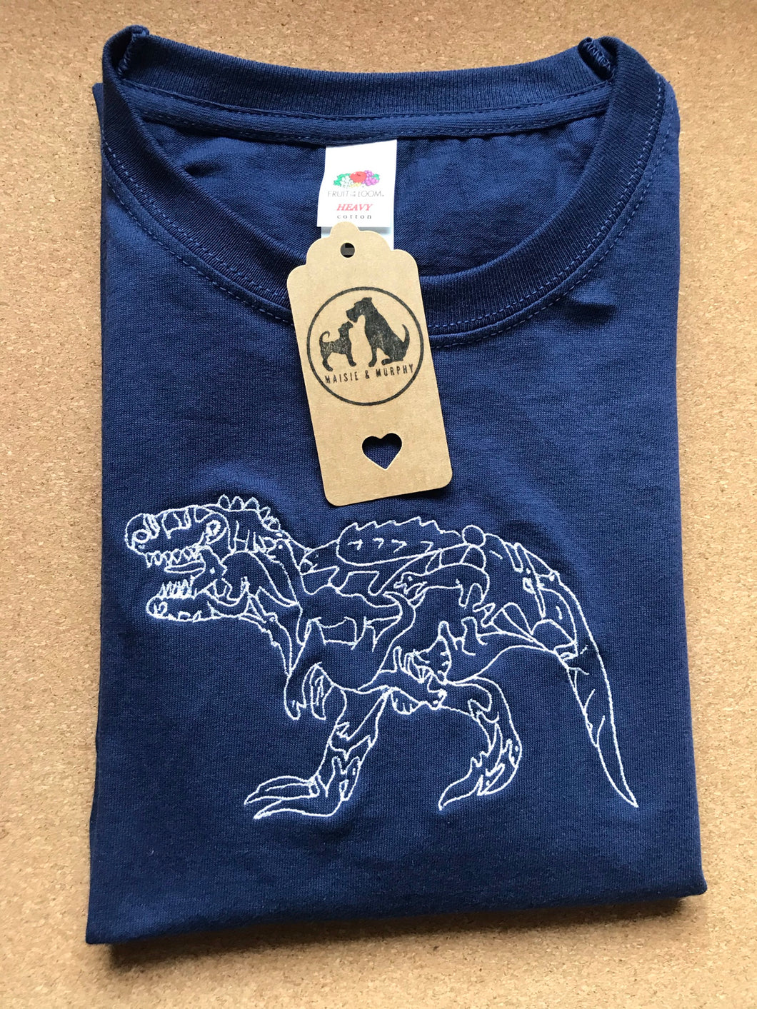 Dinosaur T-Rex Embroidered Unisex T-shirt