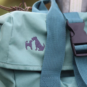 Dog Club Backpack for Dog Lovers and Owners- colourful embroidered compact rucksack  for your adventures