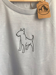 Embroidered Bully Silhouette Sweatshirt- Gifts for English bull terrier  lovers and owners