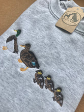 Load image into Gallery viewer, Mallard Duck Sweatshirt- cute little duck family gifts
