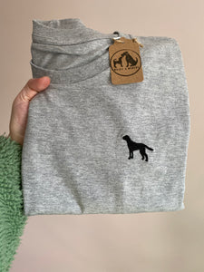 Dog Mini Silhouette T-Shirt - Gifts for dog owners and lovers- Border Terrier, Spaniel, Labrador, Golden Retriever, German Shepherd, Sighthound, Border Collie, Staffordshire Bull Terrier, Kerry Blue Terrier, Rottweiler,