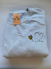 Load image into Gallery viewer, Bumblebee Heart Sweatshirt - Cute embroidered sweatshirt for animal lovers
