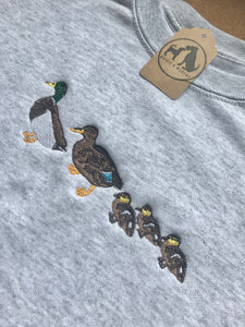 Mallard Duck Sweatshirt- cute little duck family gifts