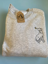 Load image into Gallery viewer, Spring Labrador Outline Sweatshirt - Gifts yellow, red, chocolate, black and silver Labrador owners and lovers.
