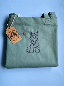 Embroidered Spring Time Tote Bag - gifts for dog owners