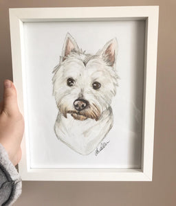 Custom Hand Drawn Pet Portrait