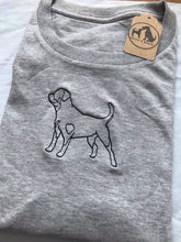 Load image into Gallery viewer, Embroidered Rottweiler T-shirt - Gifts for rottie lovers and owners

