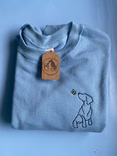 Load image into Gallery viewer, Spring Cocker Spaniel Outline Sweatshirt - Gifts for working cocker spaniel, water spaniel and alpine spaniel owners and lovers.
