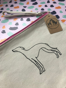 Dog Lover Accessories Pouch / Make up bag / travel bag / sewing bag.