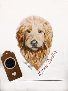 Custom Hand Drawn Pet Portrait