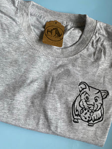 OLD STOCK Hamster T-shirt- grey S