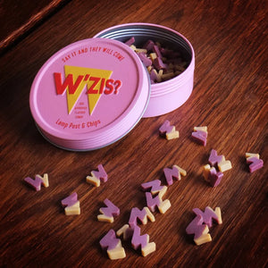 W’zis - Lamp Post & Chips Dog Treats (Pink Tin)