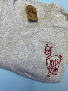 OLD STOCK alpaca T-shirt- grey L