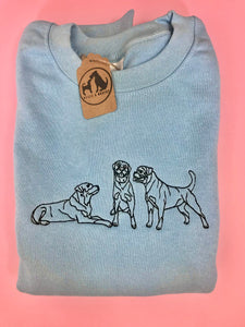 Embroidered Rottweiler Sweater - Gifs for Rottie Lovers and owners
